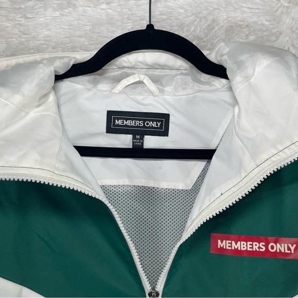 Members Only Half Zip Hoodie. Very cool current spin on a classic. 🔥 Size M. - Picture 12 of 13